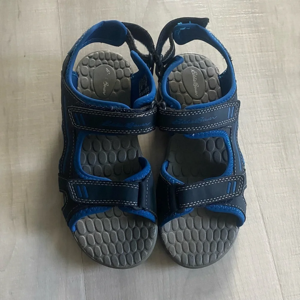 Eddie Bauer Boys Blue gray Sandals size 3